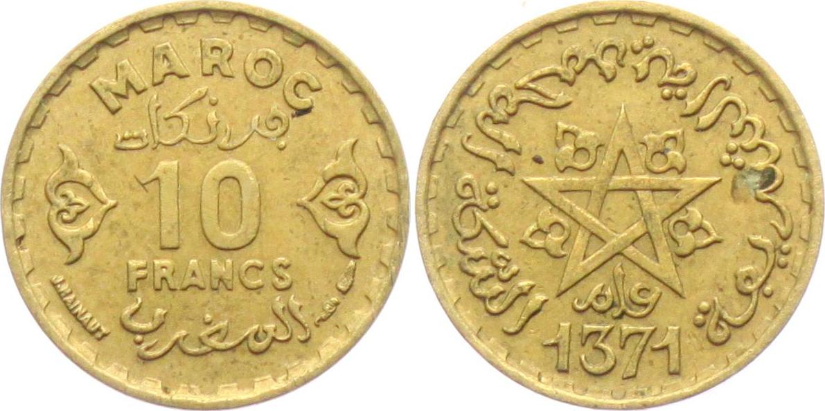 10 Francs 1952.1371 Marokko 10 Francs SUP min. fl.PRIX.2.95.EUROS..jpg